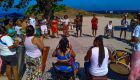 Coletivo GRIOT, de Cabo Frio, promove cortejo de bloco afro no Canto do Forte, em Cabo Frio 