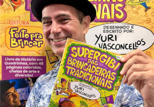 "Super Gibi das Brincadeiras Tradicionais", de Yuri Vasconcellos, é destaque no Circuito Arte Búzios