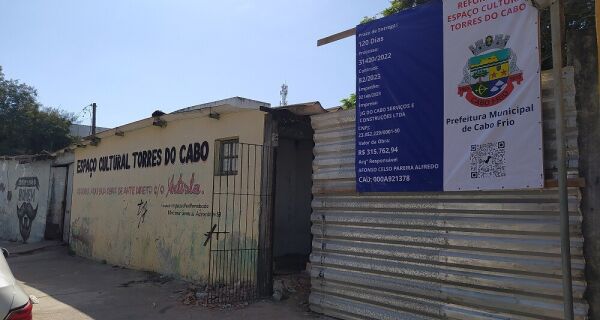 Prefeitura de Cabo Frio inicia obras do Espaço Cultural Torres do Cabo