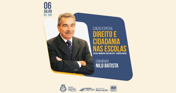 Nilo Batista é o convidado da Edição Especial do Programa "Direito e Cidadania nas Escolas"