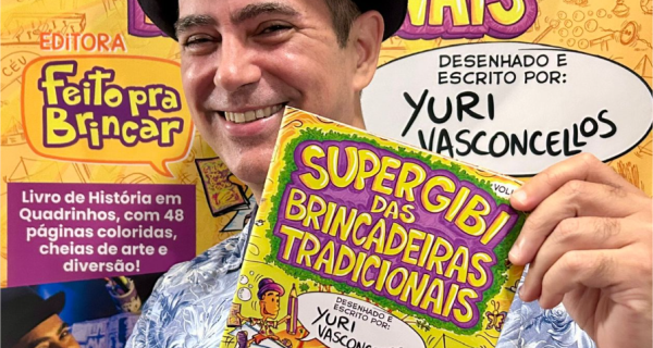 "Super Gibi das Brincadeiras Tradicionais", de Yuri Vasconcellos, é destaque no Circuito Arte Búzios
