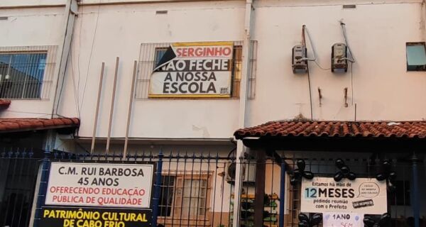 Prefeitura de Cabo Frio ignora Conselho do Rui Barbosa sobre fechamento da escola