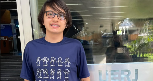 Com apenas 13 anos, estudante de São Pedro alcança conceito A no vestibular da Uerj