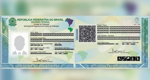 Agendamento para emissão da nova identidade será feita pelo site Gov.br