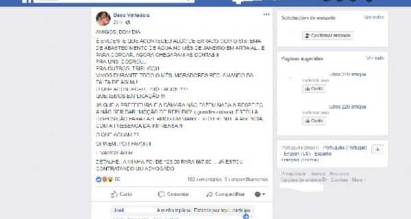 Aumento em contas de água gera polêmica em Arraial do Cabo